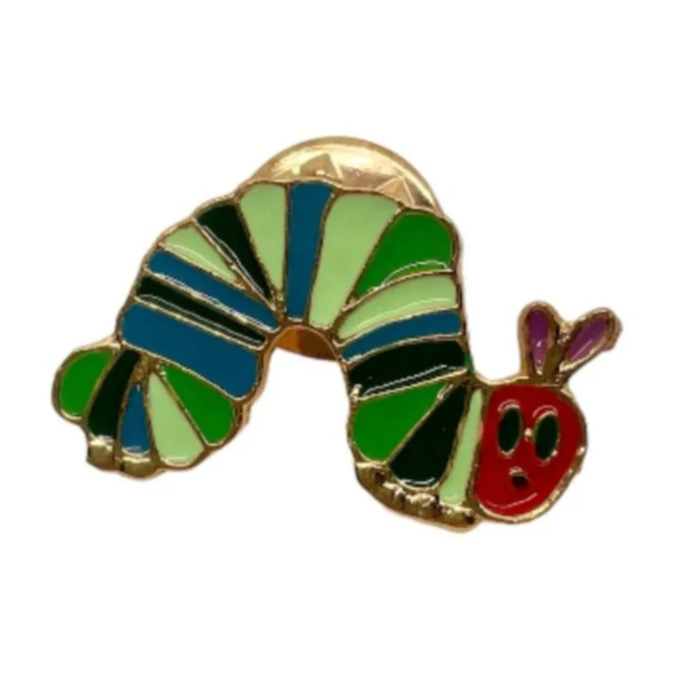 ⭐️✨ FREE Hungry Caterpillar Animal Bug Boho Kid Peasant Hipster Hippie Rain Pin